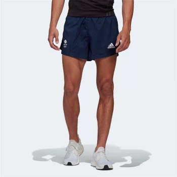 Image of adidas Team GB Mens Running Shorts - Night Indigo