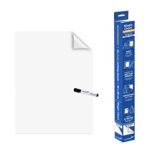 Image of Legamaster Whiteboard dry erase films Magic-Chart (W x H) 600 mm x 800 mm White