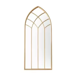 Image of Gallery Interiors Kelby Outdoor Mirror in Gold