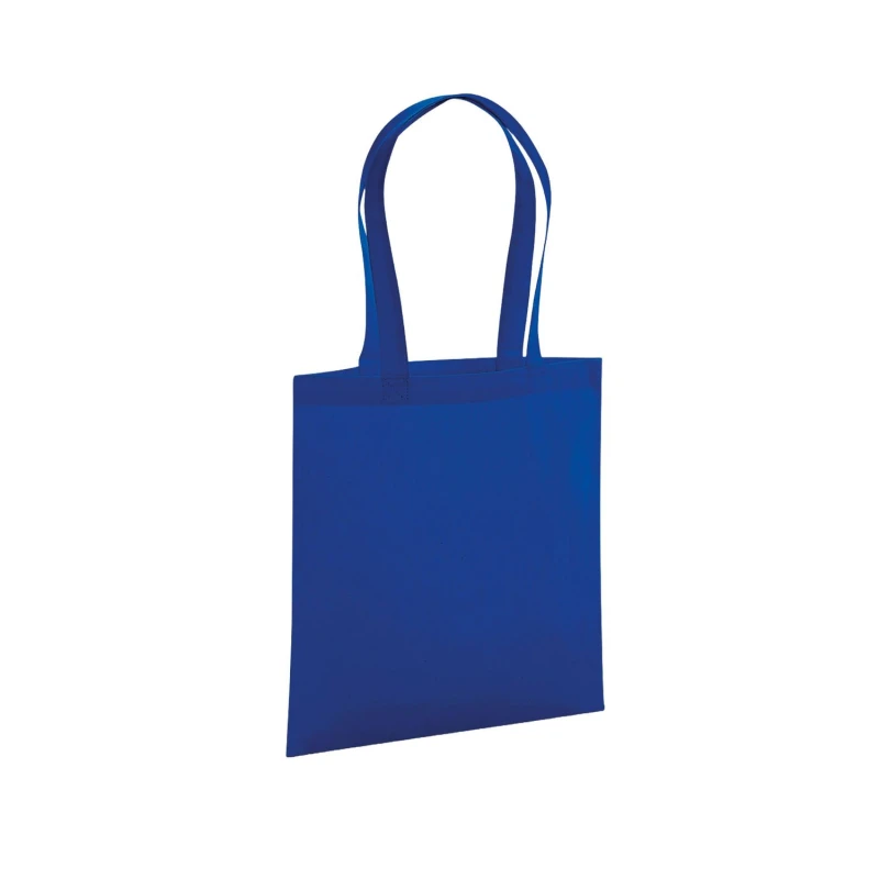Image of Westford Mill Womens Premium Cotton Tote Bag in Pale Blue Pale Blue Female One Size
