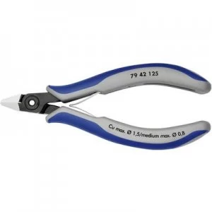 image of Knipex 79 42 125 Electrical & precision engineering Side cutter flush-cutting 125 mm