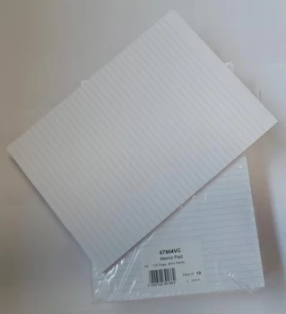 image of A4 Memo Pad Headbound Feint Ruled - Pack of 10