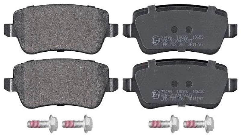 Image of A.B.S. 37496 Brake pad set without integrated wear sensor Brake Pad Set,disc brake (402)