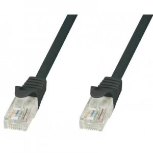 Patch Cord RJ45 U/UTP CAT.6 Black - 1.5 M Full Copper