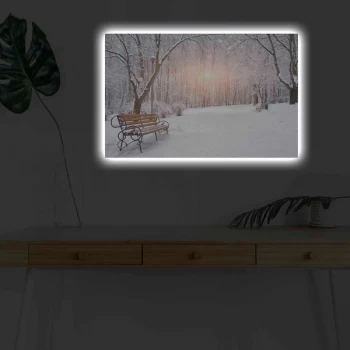 Image of 4570KARDACT - 016 Multicolor Decorative LED Lighted Canvas Painting