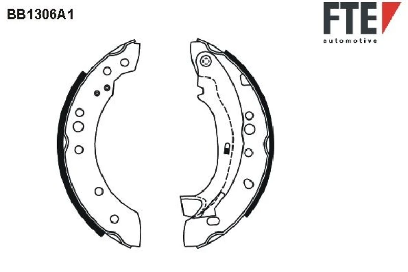 Image of Brake Shoe Set FTE 9100075