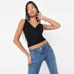 Image of Missguided Wavey Colour Block Relaxed Jogger - Black