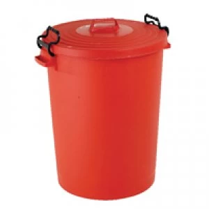 Image of Slingsby Red Light Duty 110 Litre Dustbin With Lid 382067