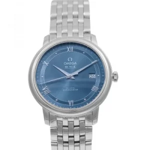 image of De Ville Prestige Co-Axial 39.5mm Automatic Blue Dial Steel Mens Watch