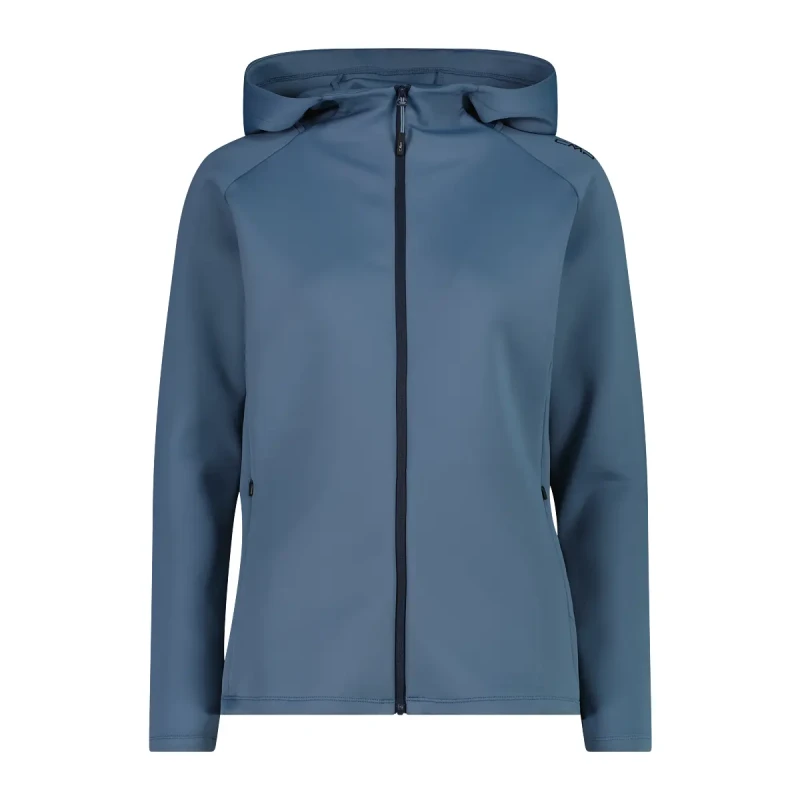Image of CMP Womens 4-Way Stretch Full-Zip Hoodie CMP Bleu Female 2XL