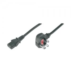 image of ASSMANN Electronic AK-440107-018-S power cable Black 1.8 m BS 1363 C13 coupler