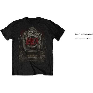 image of Slayer - Eagle Grave European Tour 2018 Mens XX-Large T-Shirt - Black