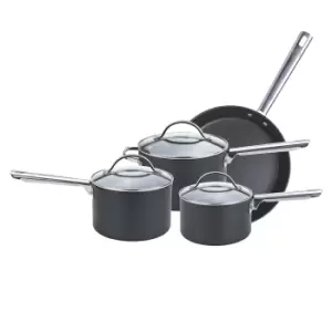 image of Anolon Professional 4 Piece Pan Set, Black