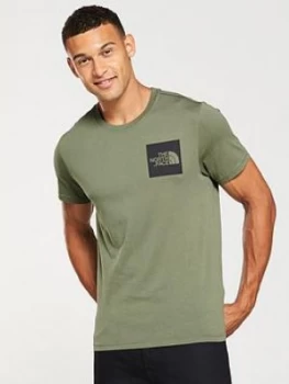 Image of The North Face Short Sleeve Fine T Shirt Green Size L Men