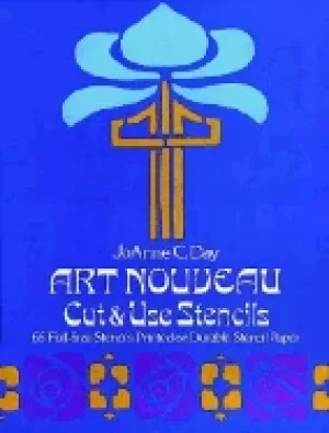 Image of art nouveau cut and use stencils 66 full size stencils printed on durable s