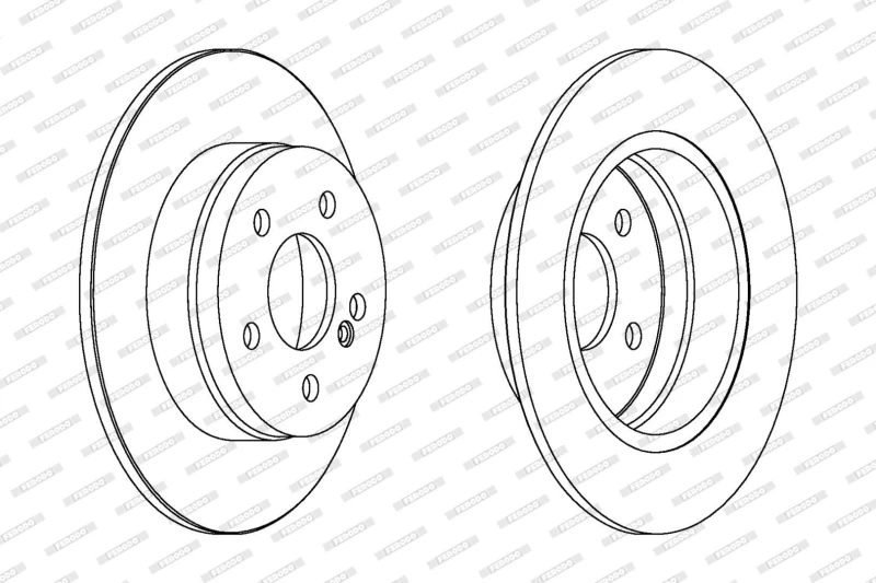 Image of Brake disc FERODO DDF1689C