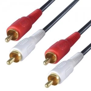 Image of DP Building Systems 23-4150 audio cable 15 m 2 x RCA Black