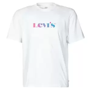 image of Levis SS RELAXED FIT TEE mens T shirt in White - Sizes S,L,XL,XS