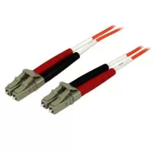 image of StarTech.com Fiber Optic Cable - Multimode Duplex 50/125 - OFNP Plenum - LC/LC - 2 m