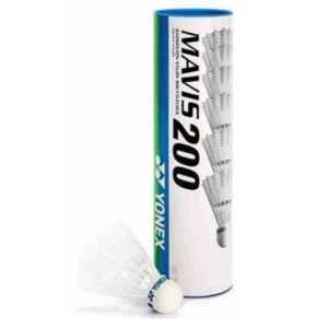 image of Yonex Mavis 200 Shuttles - Tube of 6 - White