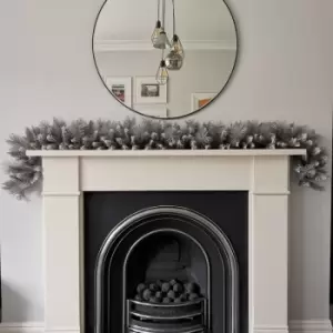 Image of Premier Decorations Ltd - Premier 6ft (1.8m) Christmas Silver Garland With Some Glitter Tips