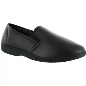 Image of Fleet & Foster Visa Twin Gusset Slipper Male Brown UK Size 10