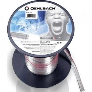 Image of Oehlbach 180 Speaker cable 2 x 1.50 mm² Transparent 10 m