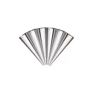 Image of Kitchencraft - MasterClass Set of Six Stainless Steel Cream Horn Moulds