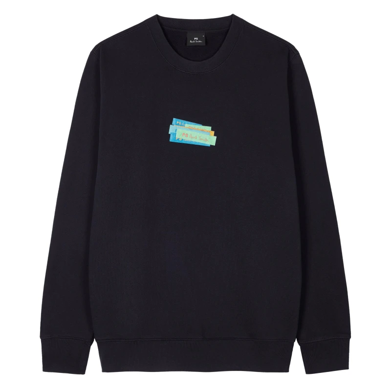 Image of Paul Smith PS Block Crew - Blue Blue L