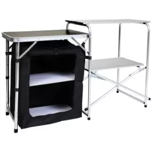 image of Charles Bentley Camping Kitchen Stand With Storage Unit