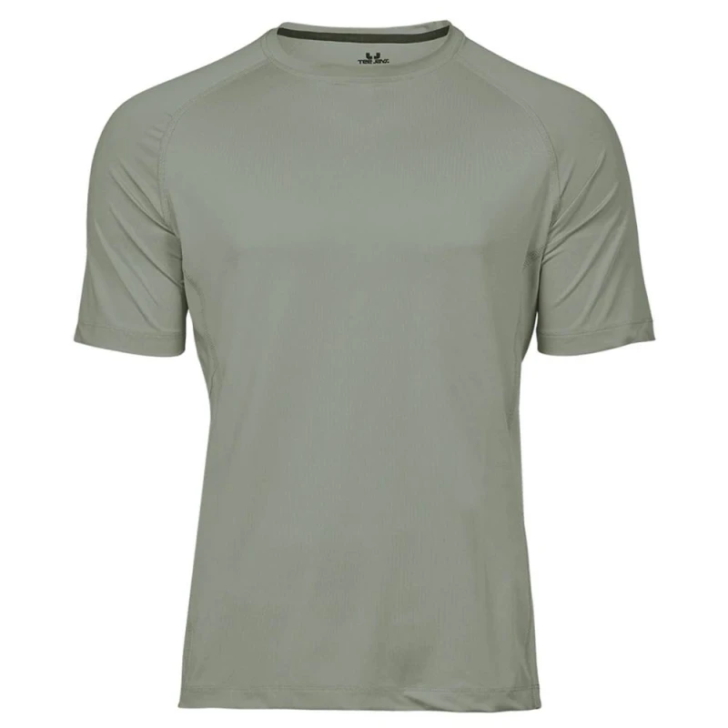 Image of TEE JAYS Mens CoolDry T-Shirt in Dark Grey Size: Small Dark Grey Male S