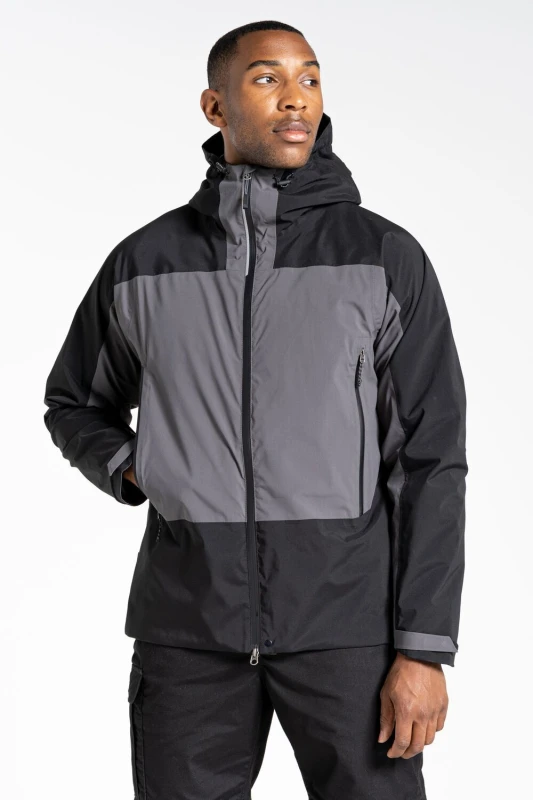 Image of Craghoppers Craghoppers Expert Active Hooded Waterproof Jacket in Grey Size: Medium Grey M Unisex 5054904702459