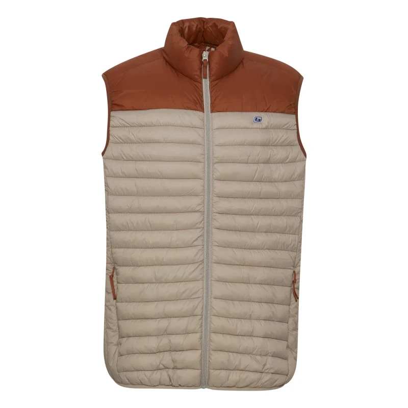 Image of Blend Sleeveless Puffer Jacket Blend Beige Male S