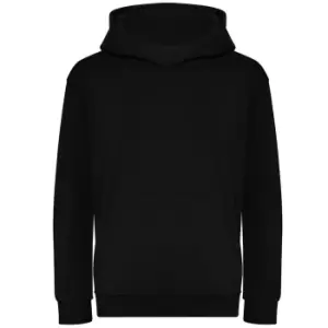Image of Awdis Childrens/Kids Organic Hoodie (12-13 Years) (Deep Black)