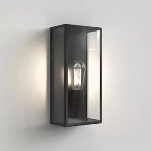 Image of Astro Messina Outdoor LED Wall Lantern Textured Black IP44, E27