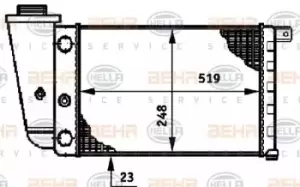 Image of x1 Behr Heat Exchanger 8MK376720-051 CR 617 000S 70822893 Genuine Made in China