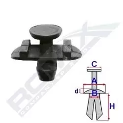 ROMIX Clip, trim-/protection strip C60432 VW,AUDI,SEAT,New Beetle Cabrio (1Y7),A6 Avant (4F5, C6),A4 Avant (8ED, B7),A4 Avant (8E5, B6)