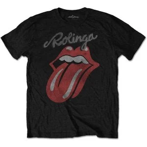 Image of The Rolling Stones - Rolinga Unisex Large T-Shirt - Black