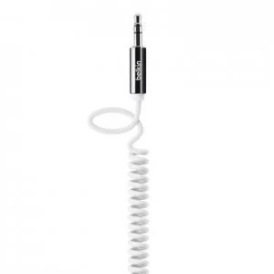 image of Belkin 3.5mm Coiled Aux Cable 1.8m In White