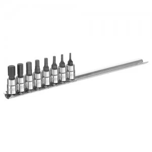 Image of Expert by Facom 8 Piece 1/4" Drive Hex Socket Bit Set Metric 1/4"