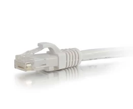 Patch Cord RJ45 CAT.6 F/UTP LSZH Snagless White - 0.30 M Full Copper