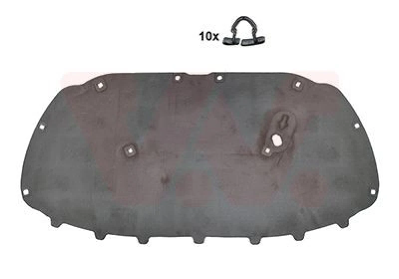 Image of VAN WEZEL Silencing Material, engine bay VAN WEZEL 5829460