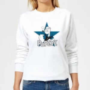 Image of Popeye Popeye Womens Sweatshirt - White - 4XL