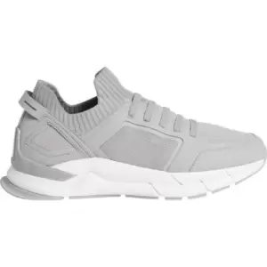 Image of Calvin Klein Low Top Lace Up Lth Mix - Grey