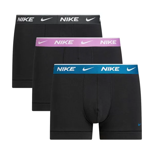 Image of Nike Trunk 3pk, Black/black/pink/blue