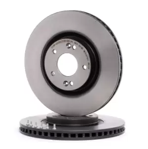 Image of BREMBO Brake disc HYUNDAI,KIA 09.C245.11 517122T000,517122T100,51712D7100 Brake rotor,Brake discs,Brake rotors S517122T100,517122T100,517124C000