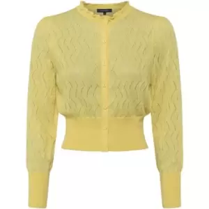 image of French Connection Jessica Lace-Stitch Jumper - Yellow