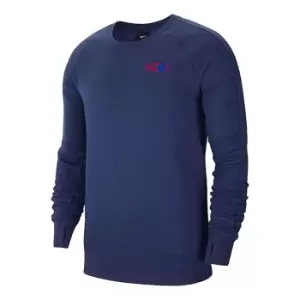 image of 2020-2021 England Fleece Crew Sweatshirt (Navy)