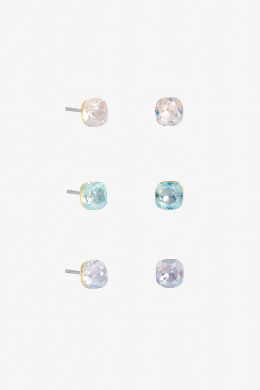 Image of Jon Richard Womens Pastel Earrings - Multipack Multicolor Female One Size