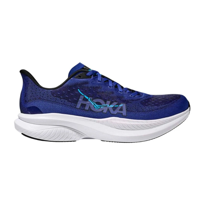 Image of Hoka Mach 6 Blue White Shoes AW25, Size EU 44